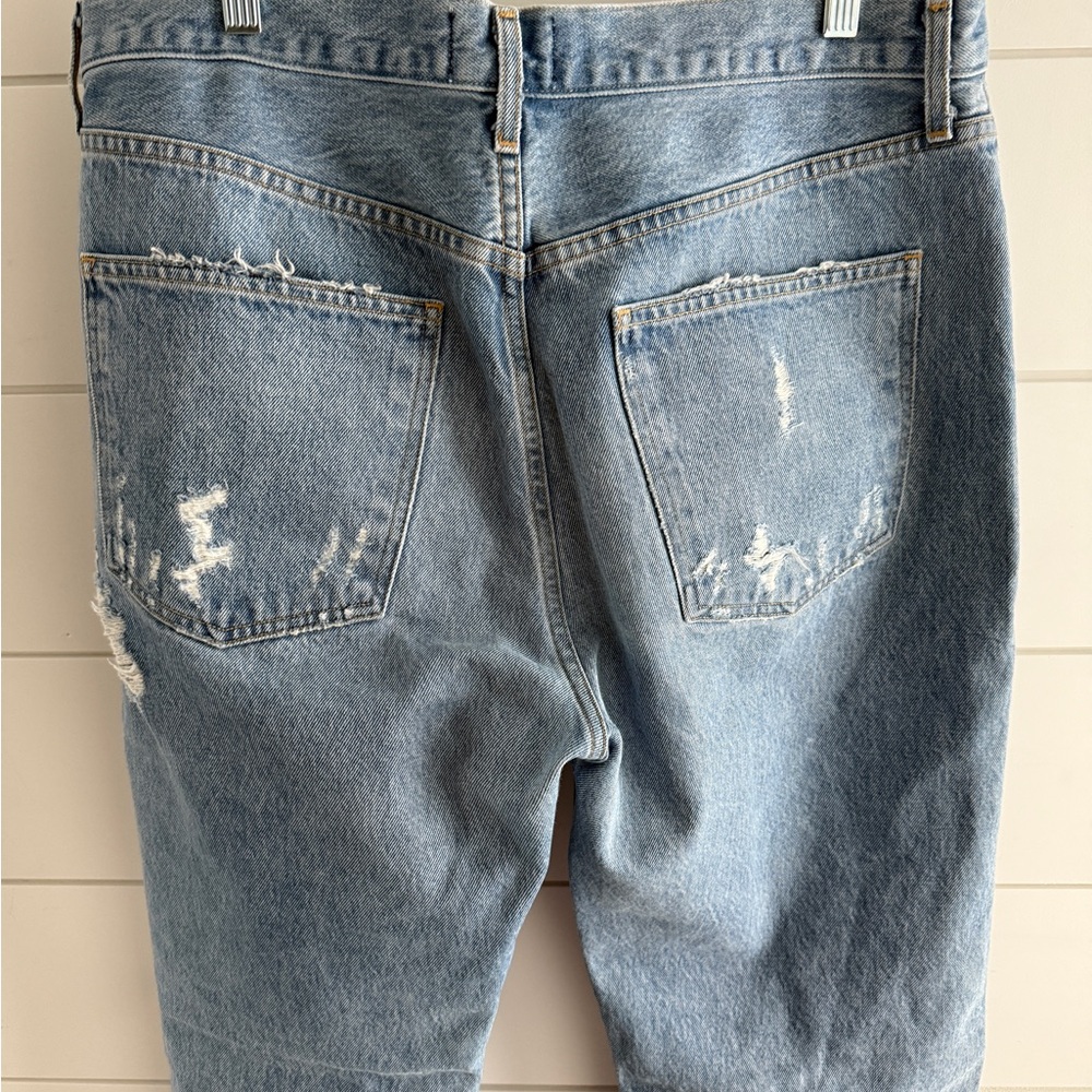 AGOLDE 90’s Mid Rise Button Fly Distressed Jeans, Size 31 - Picture 6 of 14